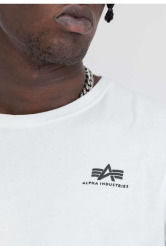Alpha Industries Pánské tričko Small Logo Basic - bílé