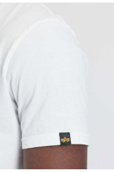 Alpha Industries Pánské tričko Small Logo Basic - bílé