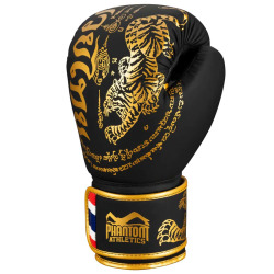 PHANTOM Boxerské rukavice Muay Thai - Limitovaná černá edice