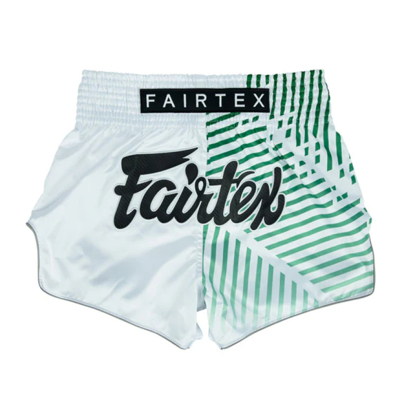 Thai šortky Fairtex BS1923 Racer White