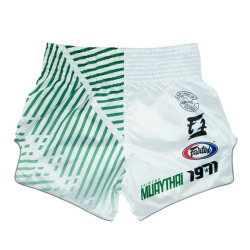 Thai šortky Fairtex BS1923 Racer White