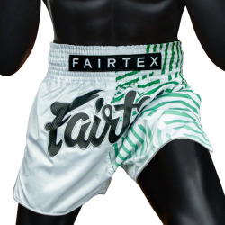 Thai šortky Fairtex BS1923 Racer White