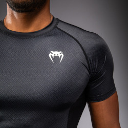 Rashguard VENUM Kr. rukáv x Roger Gracie Academy - černý