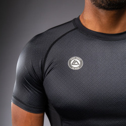 Rashguard VENUM Kr. rukáv x Roger Gracie Academy - černý