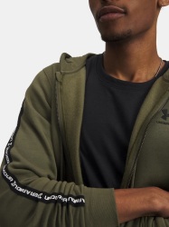 Pánská mikina UNDER ARMOUR UA Icon Fleece FZ Taping - zelená