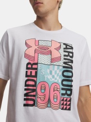 Pánské tričko Under Armour UA M LOGO COLLAGE SS - bílé