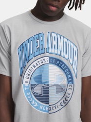 Pánské tričko Under Armour UA M VARSITY CREST SS - šedé