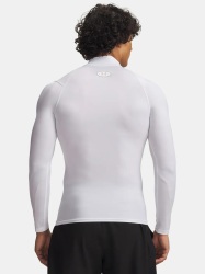 Pánské funkční tričko Under Armour UA HG Elite Comp Mock LS - bílé