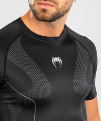 Rashguard VENUM Nexus Kr. rukáv - černo/stříbrný
