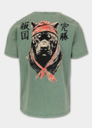 PitBull West Coast Triko Bravery 190 Denim Washed - zelené