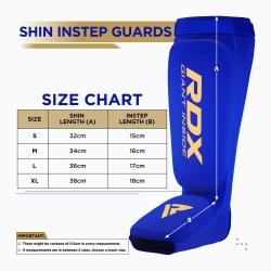 Chrániče holení RDX Hosiery - modro zlaté