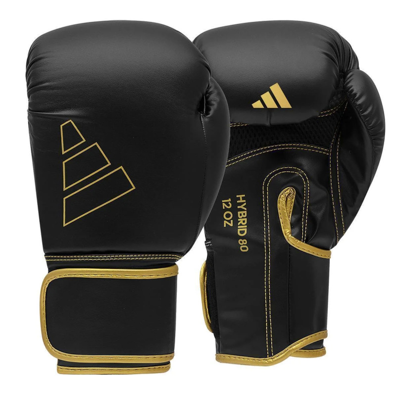 Boxerské rukavice Adidas Hybrid 80 - černo/zlaté