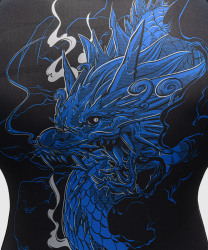 Rashguard VENUM Thunder Dragon Dl. rukáv - Black/Royal Blue