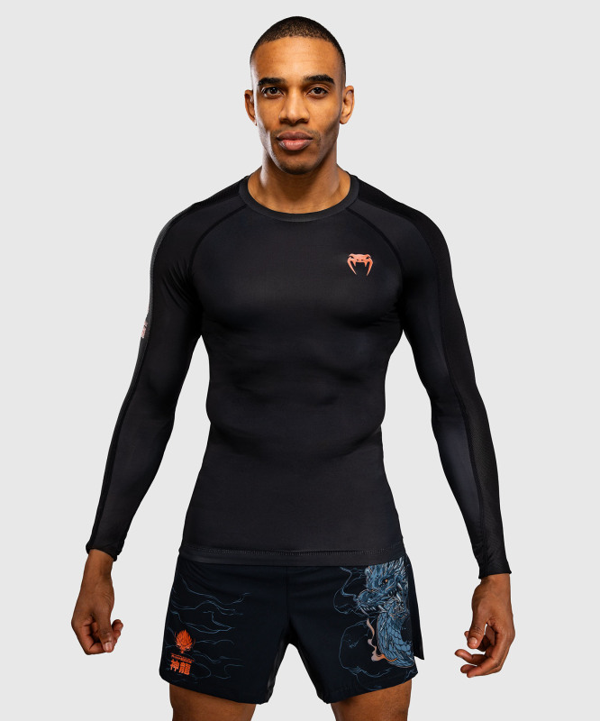 Rashguard VENUM Thunder Dragon Dl. rukáv - Black/Grey/Copper