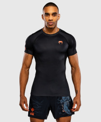 Rashguard VENUM Thunder Dragon KR. rukáv - Black/Grey/Copper