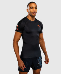 Rashguard VENUM Thunder Dragon KR. rukáv - Black/Grey/Copper