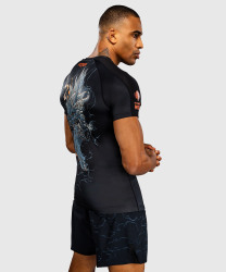Rashguard VENUM Thunder Dragon KR. rukáv - Black/Grey/Copper