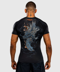 Rashguard VENUM Thunder Dragon KR. rukáv - Black/Grey/Copper
