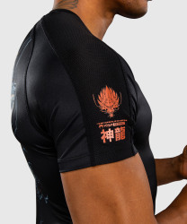 Rashguard VENUM Thunder Dragon KR. rukáv - Black/Grey/Copper