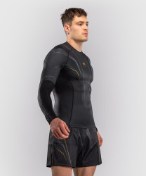 Rashguard VENUM Dl. rukáv Streamline - černo/zlatý