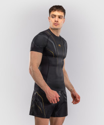 Rashguard VENUM Kr. rukáv Streamline - černo/zlatý