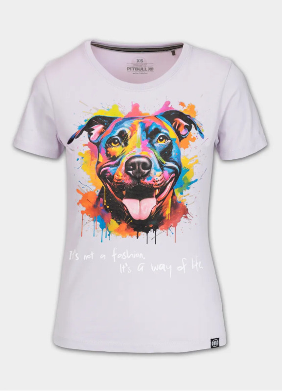 PitBull West Coast Dámské triko Watercolor - lila