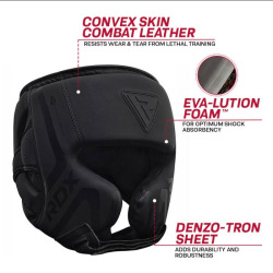 RDX Přilba T15 Noir Cheek Protector - černá