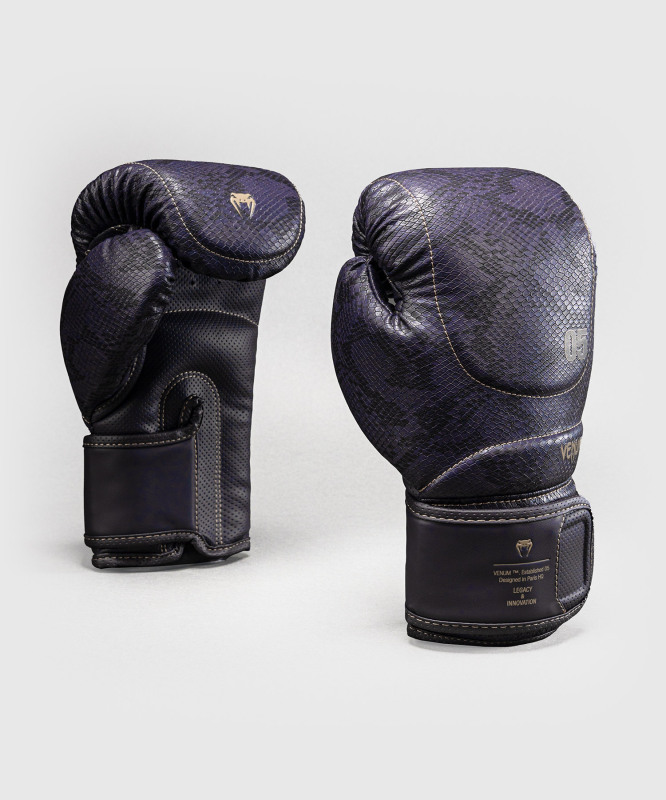 Boxerské rukavice VENUM Impact Evo Scales - dark purple