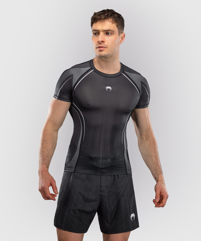 Rashguard VENUM Kr. rukáv Stealth - Black/White