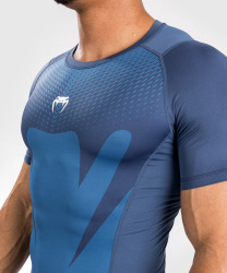 Rashguard VENUM Attack Kr. rukáv - modrý