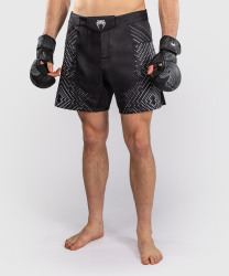Pánské fight šortky VENUM Midnight Fury - Black/Grey/Silver