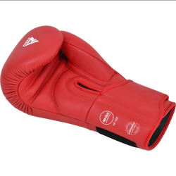 Kožené boxerské rukavice RDX IBA  - červené