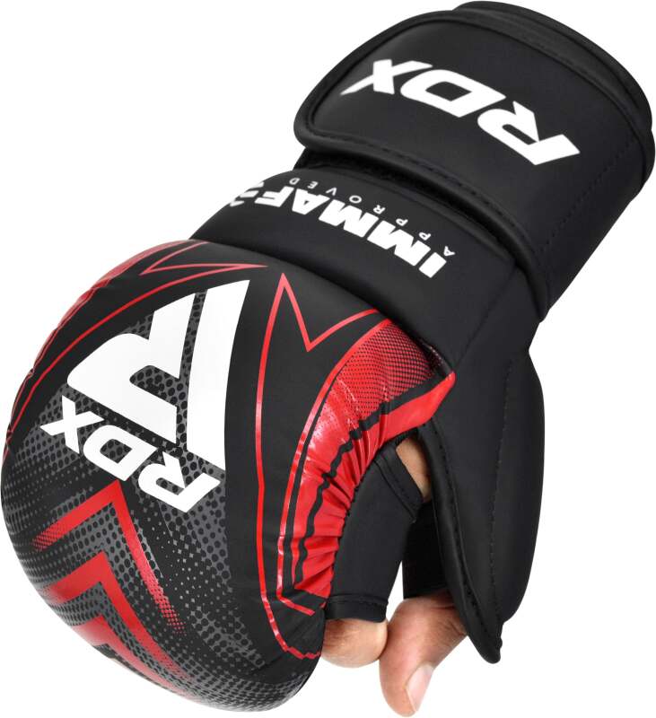 RDX MMA rukavice IMMAF schválené - červené