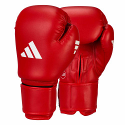 Boxerské rukavice Adidas IBA červené - kůže