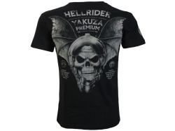 Yakuza Premium Pánské tričko YPS 4002 – Hellrider - černé