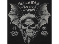 Yakuza Premium Pánské tričko YPS 4002 – Hellrider - černé