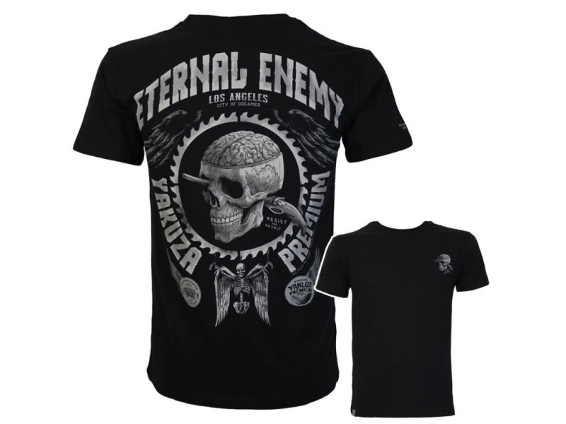 Yakuza Premium Pánské tričko YPS 4008 – Eternal Enemy  - černé