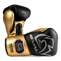 Šněrovací  Boxerské rukavice RIVAL RS100 Professional - černo/zlaté