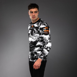 Pánské triko VENUM UFC Zenith by Venum Authentic Fight Week DL.rukáv. - bílo/černé