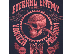Yakuza Premium Pánské tričko YPS 4008 – Eternal Enemy  - tmavě modré