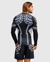 Rashguard VENUM x Tekken 8 - Jin Kazama Dl. rukáv - modro/černo/bílý
