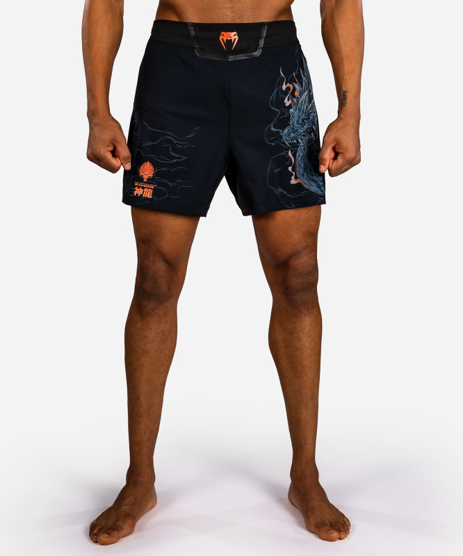 Pánské fight šortky VENUM Thunder Dragon - Black/Grey/Copper