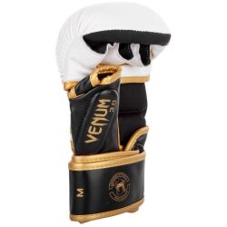 MMA Sparring rukavice VENUM CHALLENGER 3.0 - bílo/černo-zlaté