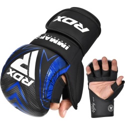 RDX MMA rukavice IMMAF schválené - modré