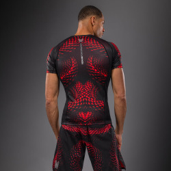Rashguard VENUM Kr. rukáv Matupa - černo/červený