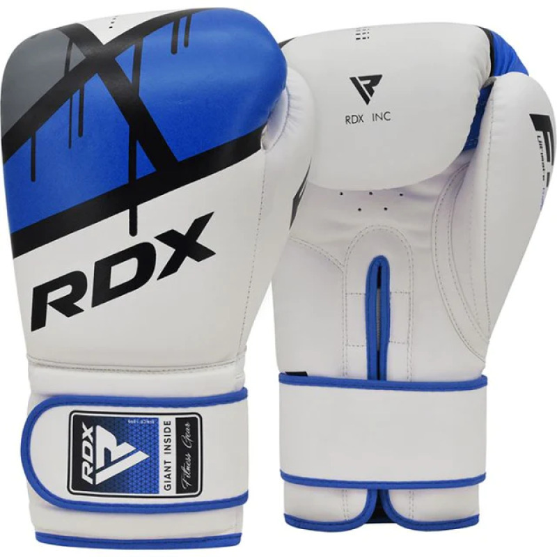 RDX Boxerské rukavice F7 Ego - bílo/modré