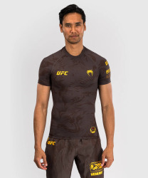 Rashguard VENUM UFC Fusion by Venum Fight Week Kr. rukáv - hnědý