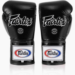 Šněrovací boxerské rukavice Fairtex BGL6 černé