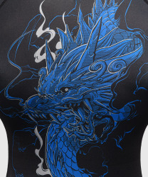 Rashguard VENUM Thunder Dragon KR. rukáv - Black/Royal Blue