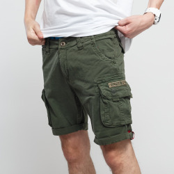 Alpha Industries Šortky Crew Short - tmavě zelené